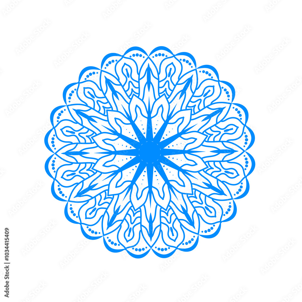 blue circle ornament mandala blue circle ornament mandala