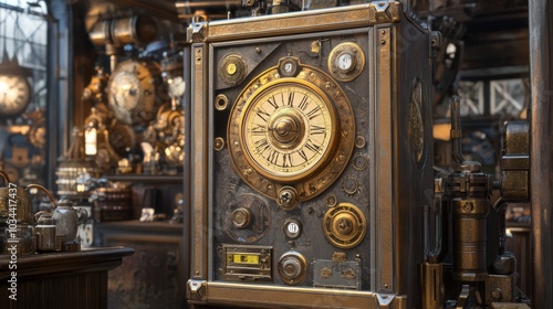 Time machine slot game with steampunk design and bonuses