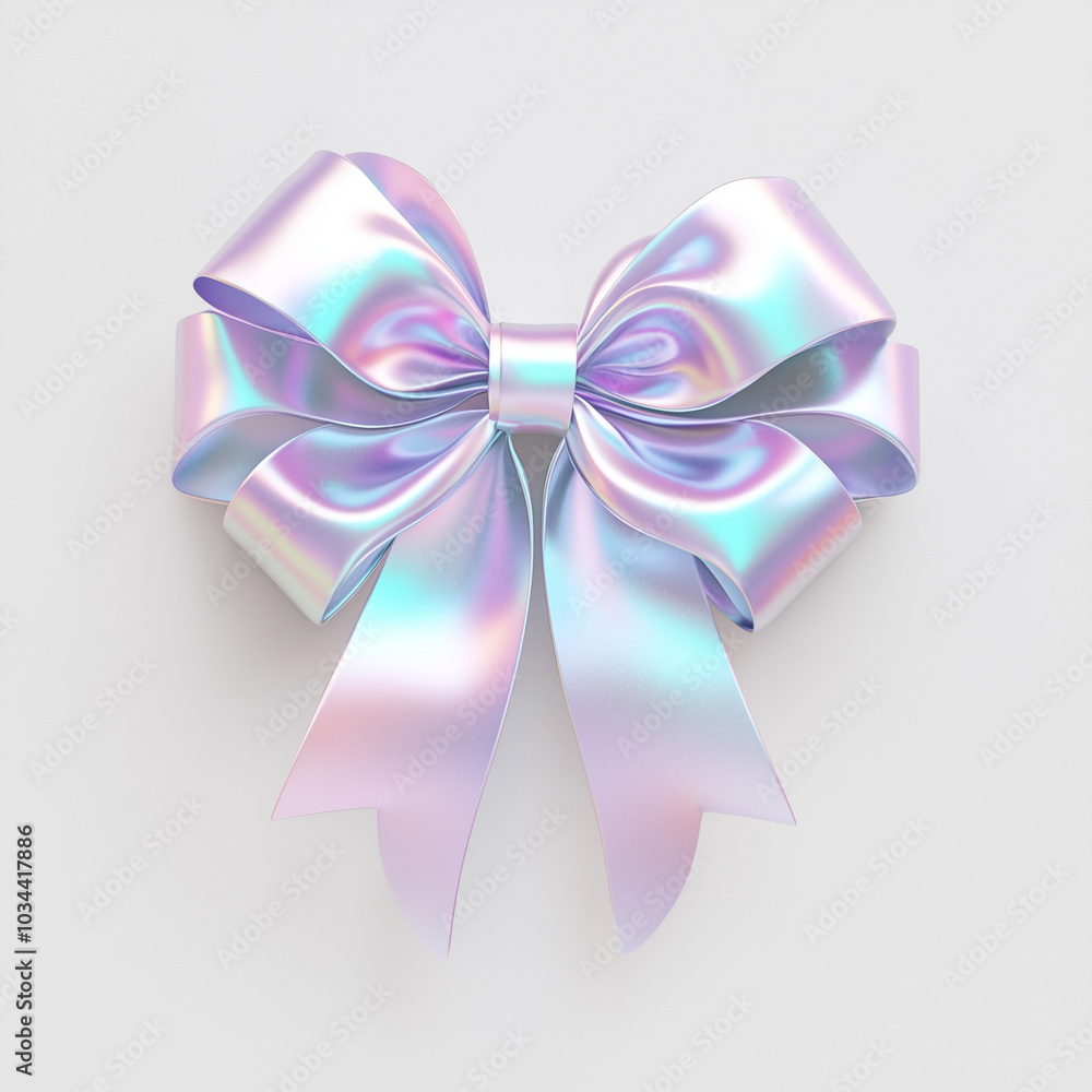 a holographic bow,a festive bow,a bow for a spectacular gift a holographic bow,a festive bow,a bow for a spectacular gift