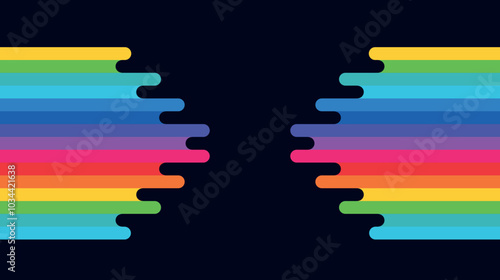 colorful abstraction of liquid rainbow spots, LGBT colors on black background in the form of bright colored dripping drops, colored pencils and paints, thick strokes of paint, color square