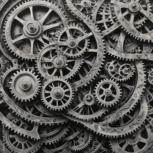 Wallpaper Mural gears and cogs Torontodigital.ca