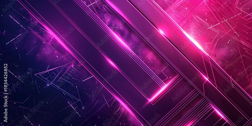 Dark pink abstract background with glowing arrow lines. Modern shiny blue geometric lines design. Technology futuristic concept. Horizontal banner template. Suit for cover, header, poster, banner, web Dark pink abstract background with glowing arrow lines. Modern shiny blue geometric lines design. Technology futuristic concept. Horizontal banner template. Suit for cover, header, poster, banner, web