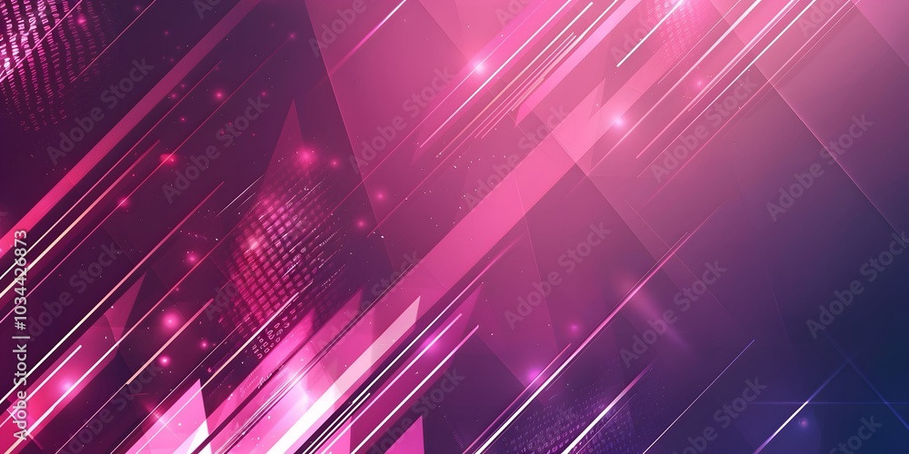 Dark pink abstract background with glowing arrow lines. Modern shiny blue geometric lines design. Technology futuristic concept. Horizontal banner template. Suit for cover, header, poster, banner, web Dark pink abstract background with glowing arrow lines. Modern shiny blue geometric lines design. Technology futuristic concept. Horizontal banner template. Suit for cover, header, poster, banner, web