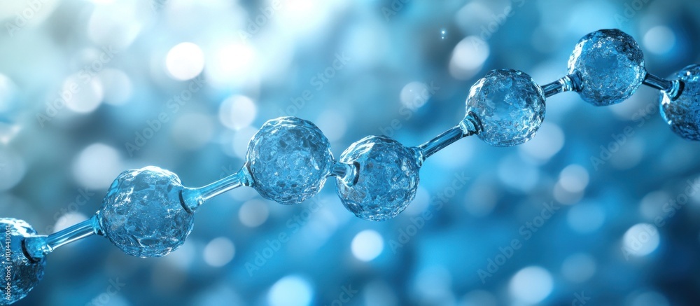 Abstract Blue Sphere Chain Abstract Blue Sphere Chain