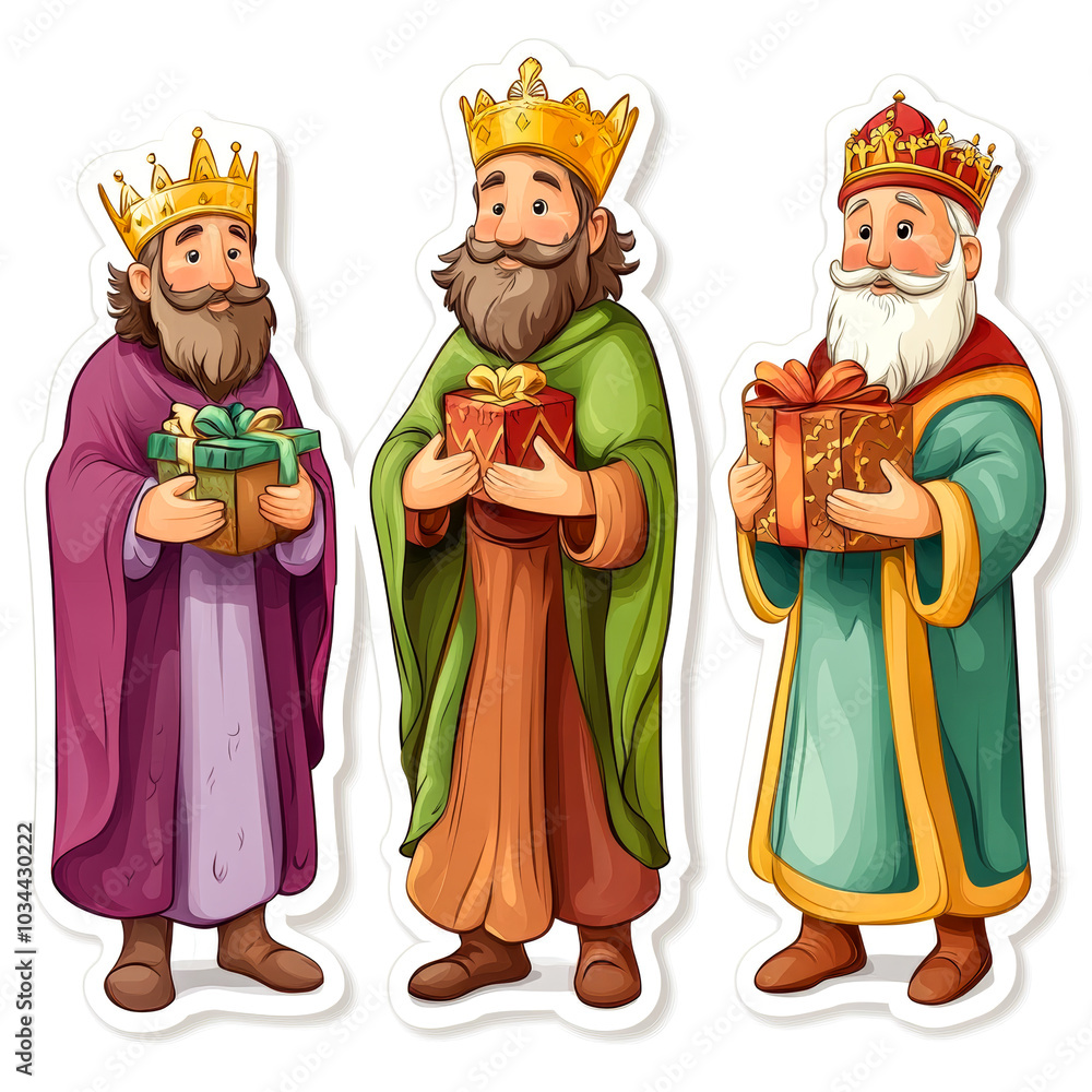 Nativity Scene with Three Kings and Gifts Nativity Scene with Three Kings and Gifts