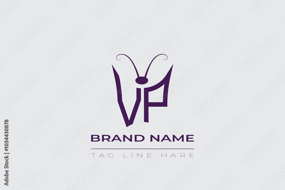 VP Butterfly logo design. Butterfly initials V and P line art logo template. This design can be used in cosmetics fashion and jewelry. VP Butterfly logo design. Butterfly initials V and P line art logo template. This design can be used in cosmetics fashion and jewelry.