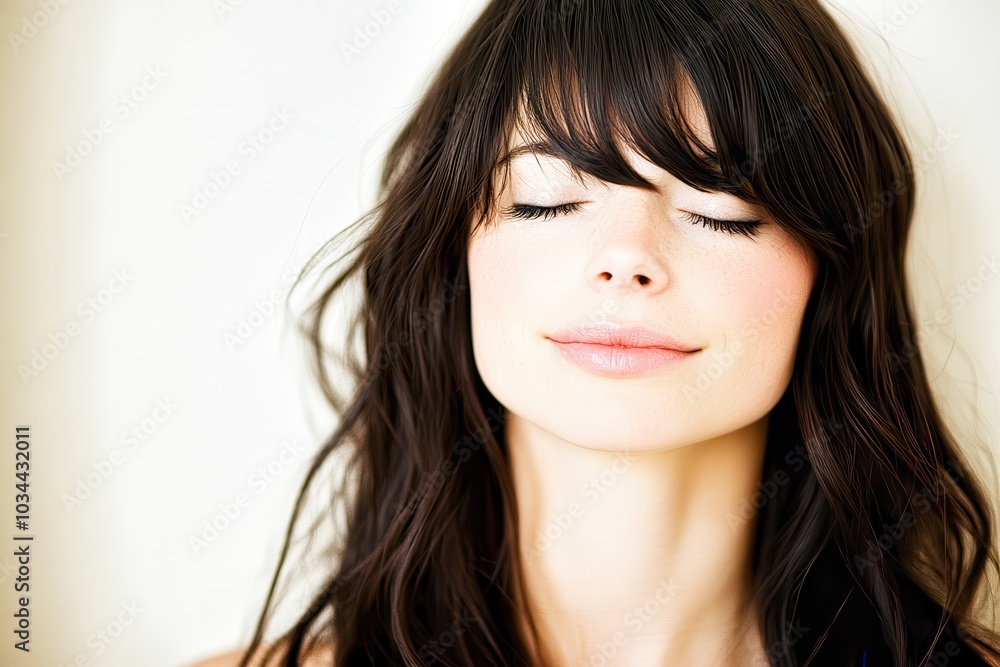 Young woman looking sad and depressed by window Young woman looking sad and depressed by window