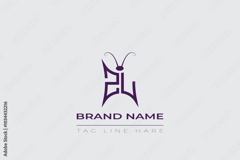 ZL Butterfly logo design. Butterfly initials Z and L line art logo template. This design can be used in cosmetics fashion and jewelry. ZL Butterfly logo design. Butterfly initials Z and L line art logo template. This design can be used in cosmetics fashion and jewelry.