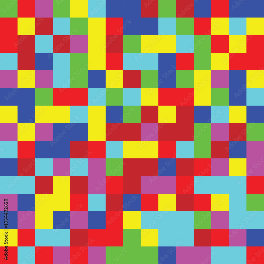 Abstract background with colorful tiles squares Abstract background with colorful tiles squares