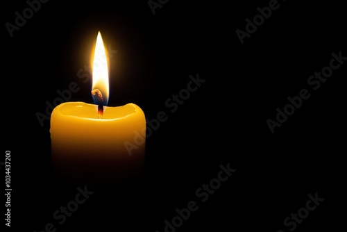 A Single Candle Burning Brightly in the Dark