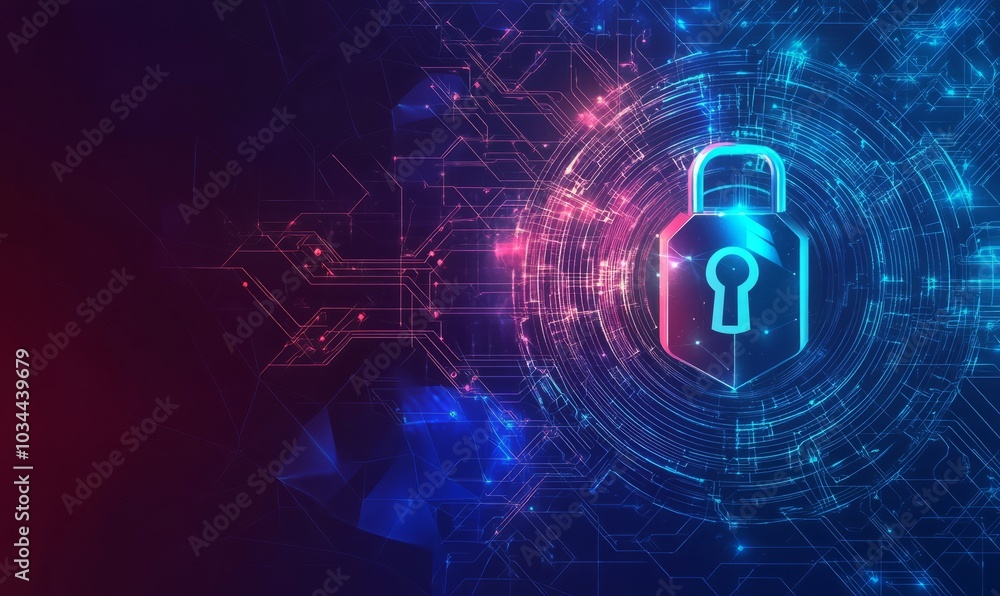 Cyber technology security, network protection background design Cyber technology security, network protection background design