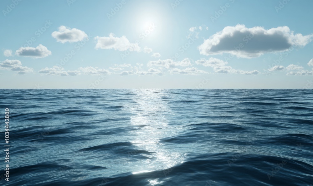 Obraz premium Current on sea surface