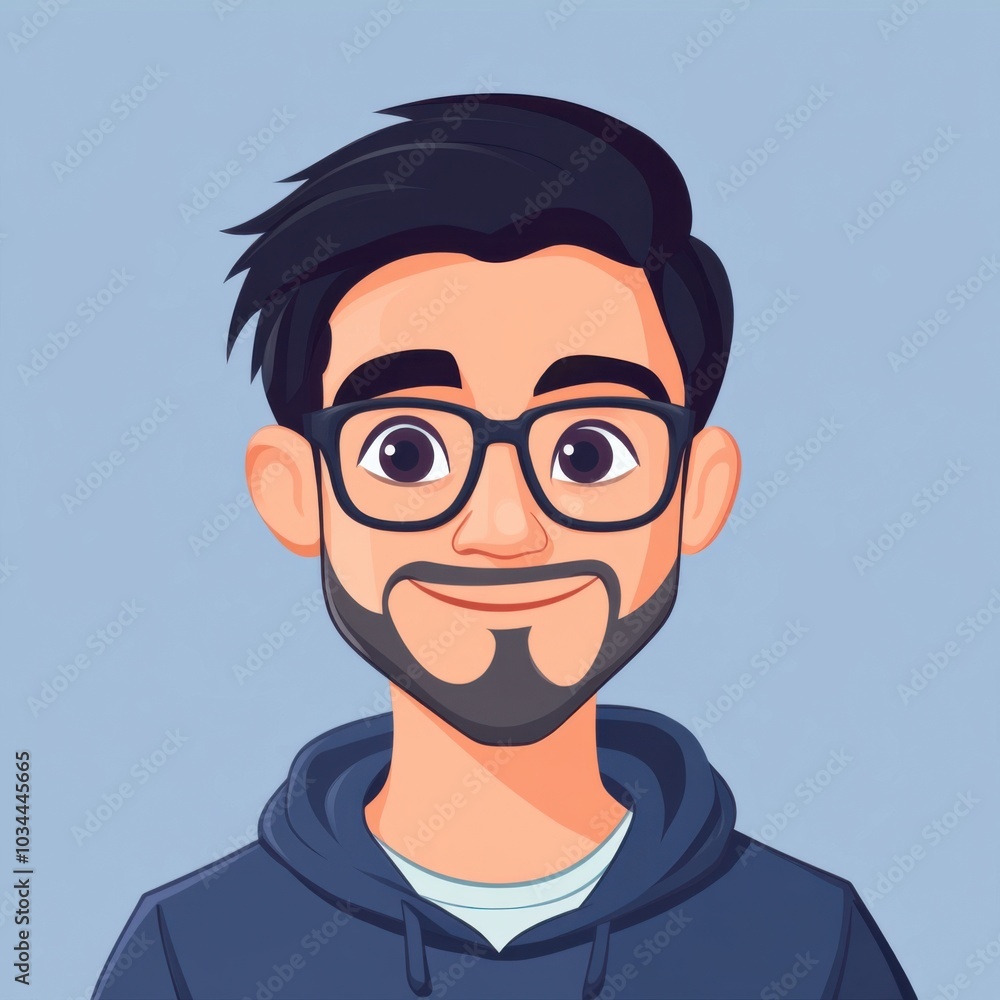 a man with glasses and a beard a man with glasses and a beard