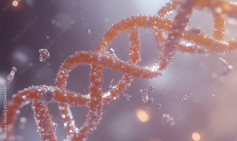 Close-up illustration of DNA helix structure. Science and technology concept Close-up illustration of DNA helix structure. Science and technology concept