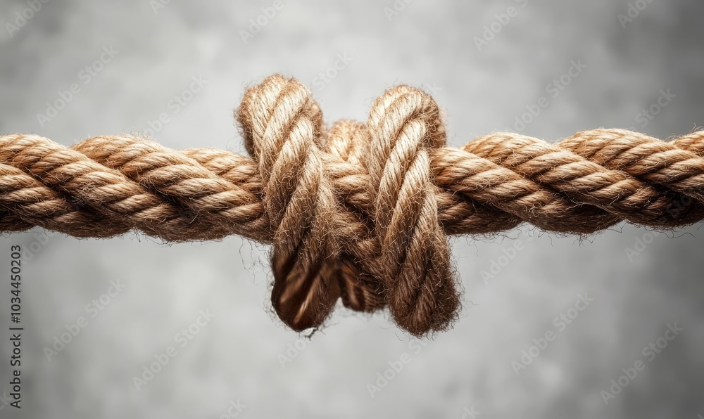 Collective Effort Integration and Unity with teamwork concept as a business metaphor for joining a partnership synergy and cohesion as diverse ropes connected together in interdependence Collective Effort Integration and Unity with teamwork concept as a business metaphor for joining a partnership synergy and cohesion as diverse ropes connected together in interdependence