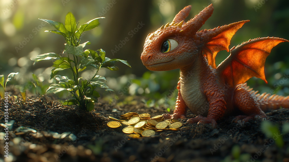 Golden Harvest with a Tiny Dragon's Treasure Adventure in the Garden Golden Harvest with a Tiny Dragon's Treasure Adventure in the Garden