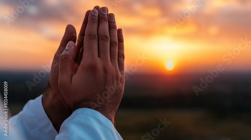 Muslim call to prayer adhan echoing from a mosque, symbolizing the rhythm of daily life in the Islamic faith