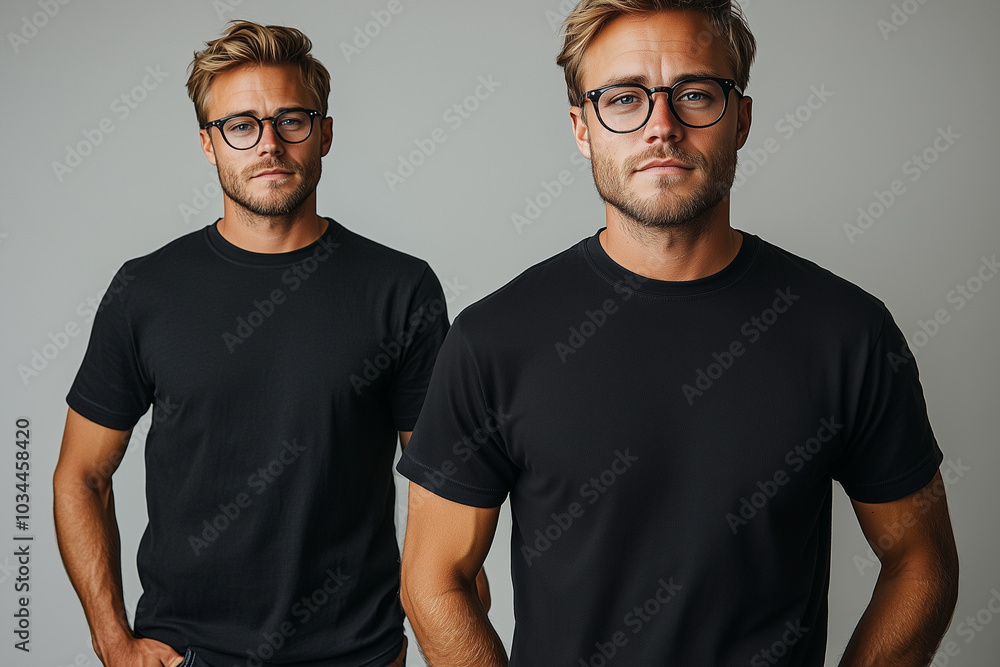 black t-shirt mockup, mockup tshirt, t shirt hanging, male model, two t-shirts black t-shirt mockup, mockup tshirt, t shirt hanging, male model, two t-shirts