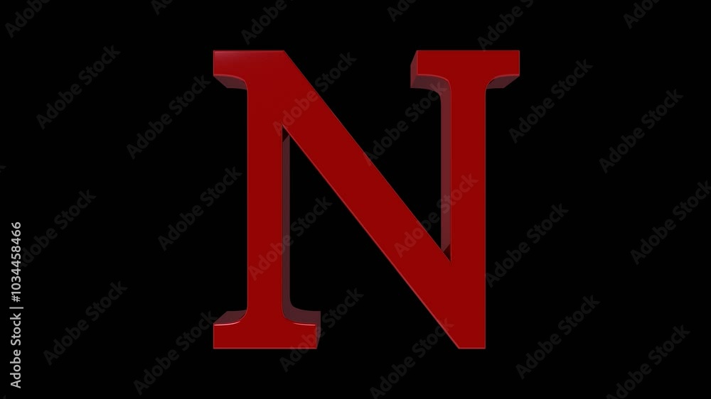 3D looping letter animations on alpha channel 3D looping letter animations on alpha channel