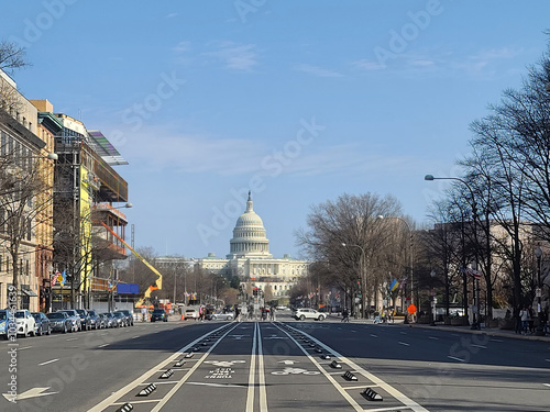 The Congress Building Seen From the Pennsylvania Avenue