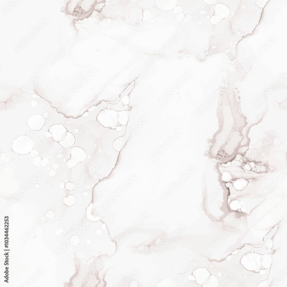 Obraz premium Beige Tile Floor. White Marble Texture. Pale White Grunge. Light Marble Background. White Seamless Watercolor. Vector Seamless Painting Beige Alcohol Ink Background. Light Water Color Splash Wall.
