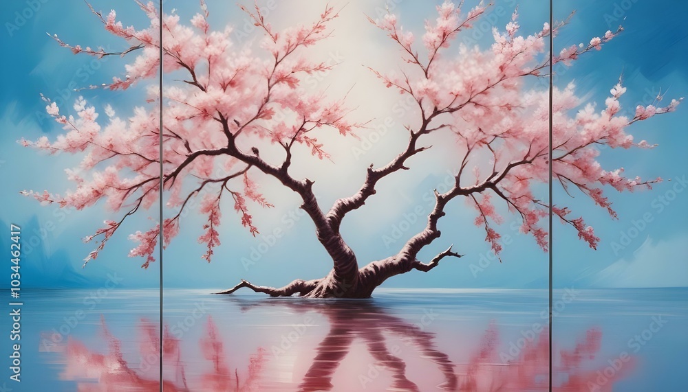 Oil paintings artwork, lonely lifeless tree Oil paintings artwork, floral spring summer triptych, blooming yellow flowers Oil paintings artwork, lonely lifeless tree Oil paintings artwork, floral spring summer triptych, blooming yellow flowers