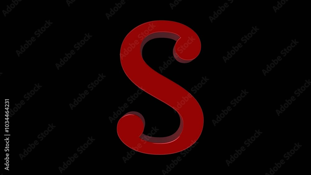 3D looping letter animations on alpha channel 3D looping letter animations on alpha channel