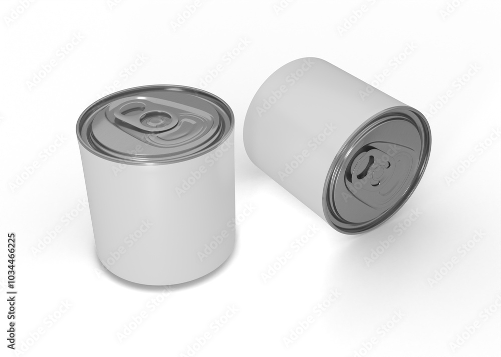 Tin can package mockup Tin can package mockup
