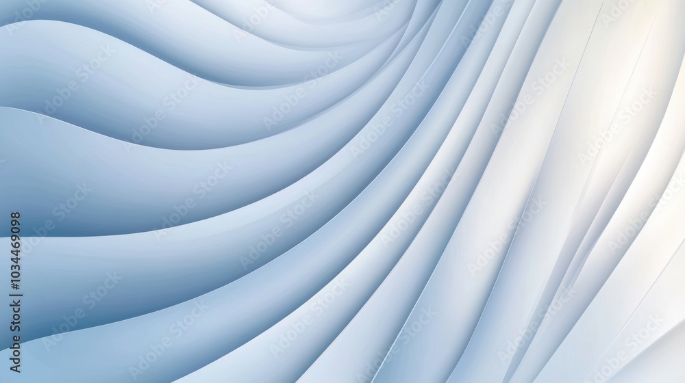 Abstract waves of soft blue and white create a serene and calming visual effect, AI Abstract waves of soft blue and white create a serene and calming visual effect, AI