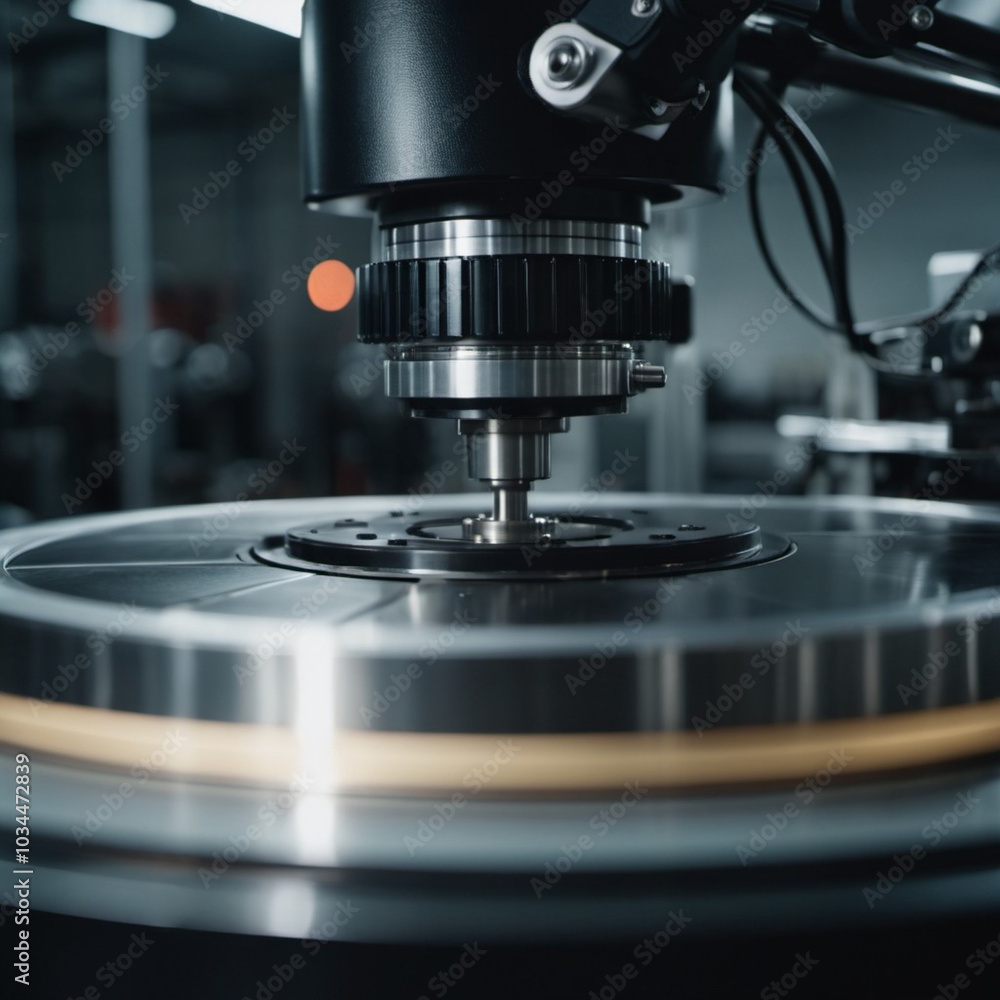 A manufacturing facility showcases advanced milling processes with a machine tool creating intricate parts, emphasizing engineering precision and efficiency. Generative AI A manufacturing facility showcases advanced milling processes with a machine tool creating intricate parts, emphasizing engineering precision and efficiency. Generative AI