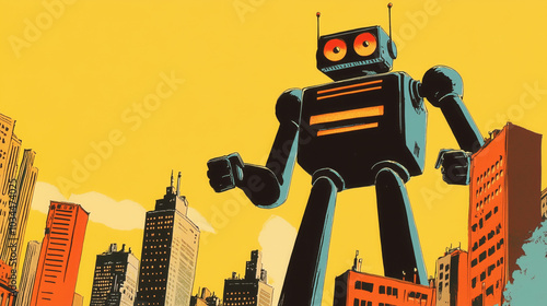 Robot is going to destroy the world, AI is destroying humanity, comics