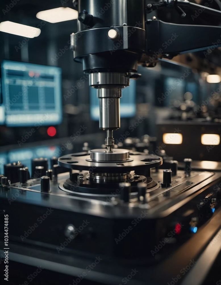 A manufacturing facility showcases advanced milling processes with a machine tool creating intricate parts, emphasizing engineering precision and efficiency. Generative AI A manufacturing facility showcases advanced milling processes with a machine tool creating intricate parts, emphasizing engineering precision and efficiency. Generative AI