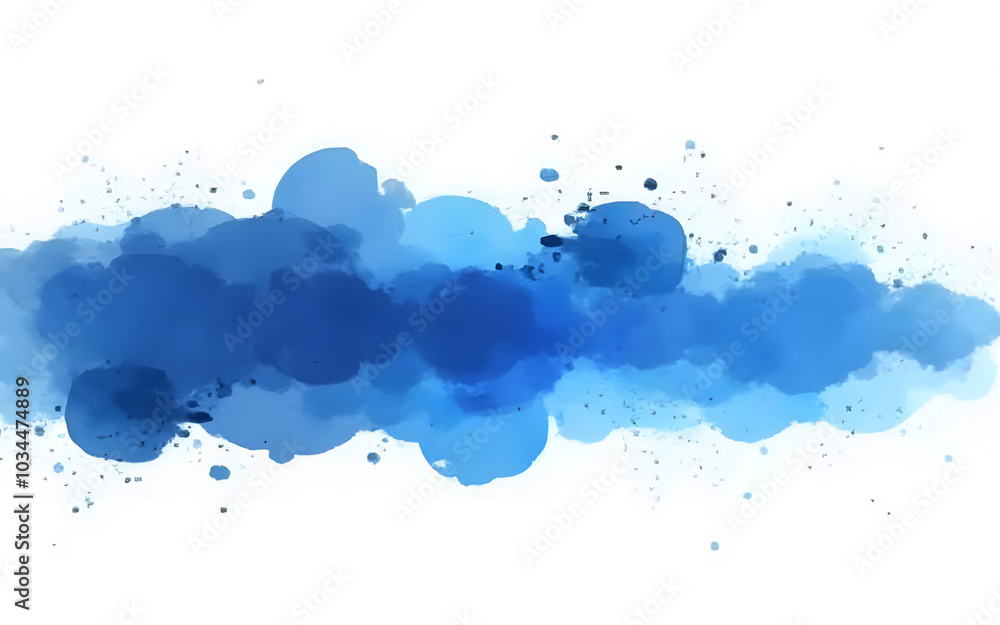 blue paint brush strokes in watercolor white background blue paint brush strokes in watercolor white background