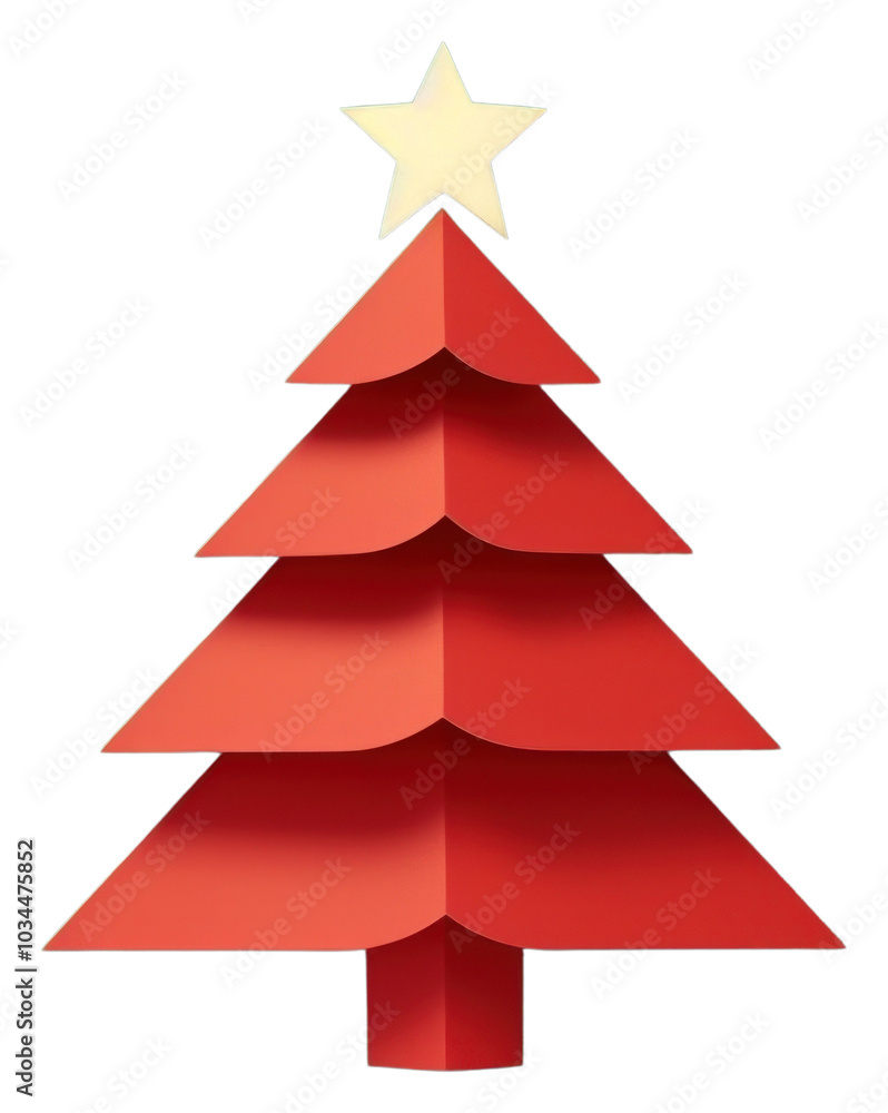 Obraz premium PNG Christmas tree symbol architecture celebration.