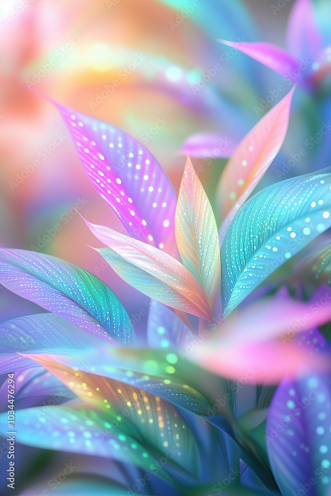 A Close-Up of a Fractal Plant Growing in Slow Motion, With Twisting Leaves and Vibrant Colors A Close-Up of a Fractal Plant Growing in Slow Motion, With Twisting Leaves and Vibrant Colors