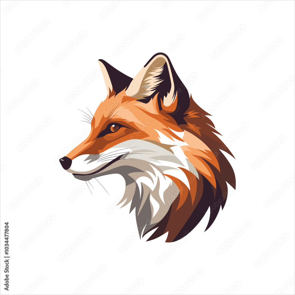 Obraz premium red fox cartoon