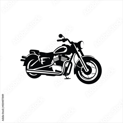 motorcycle on a white background