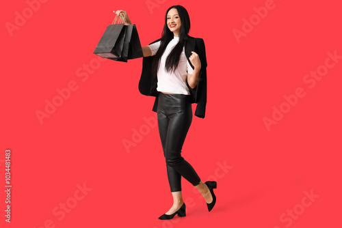 Beautiful stylish woman wit...