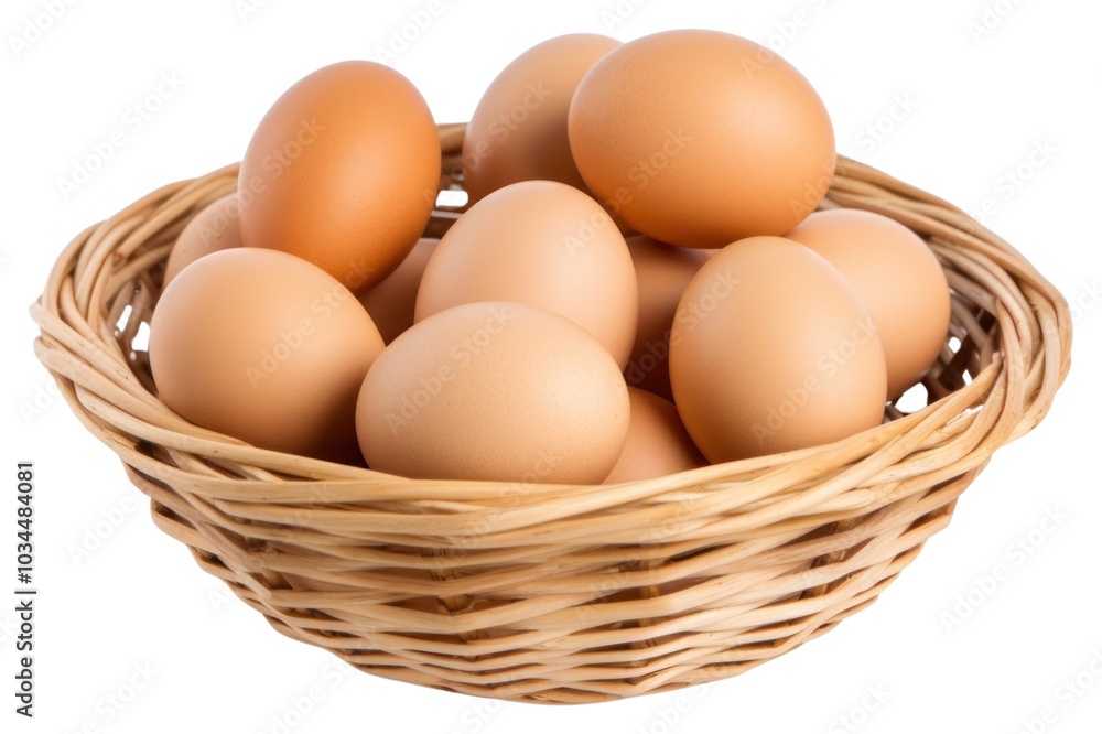 PNG Eggs in basket egg food white background. PNG Eggs in basket egg food white background.