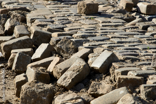 Cobblestone pavement