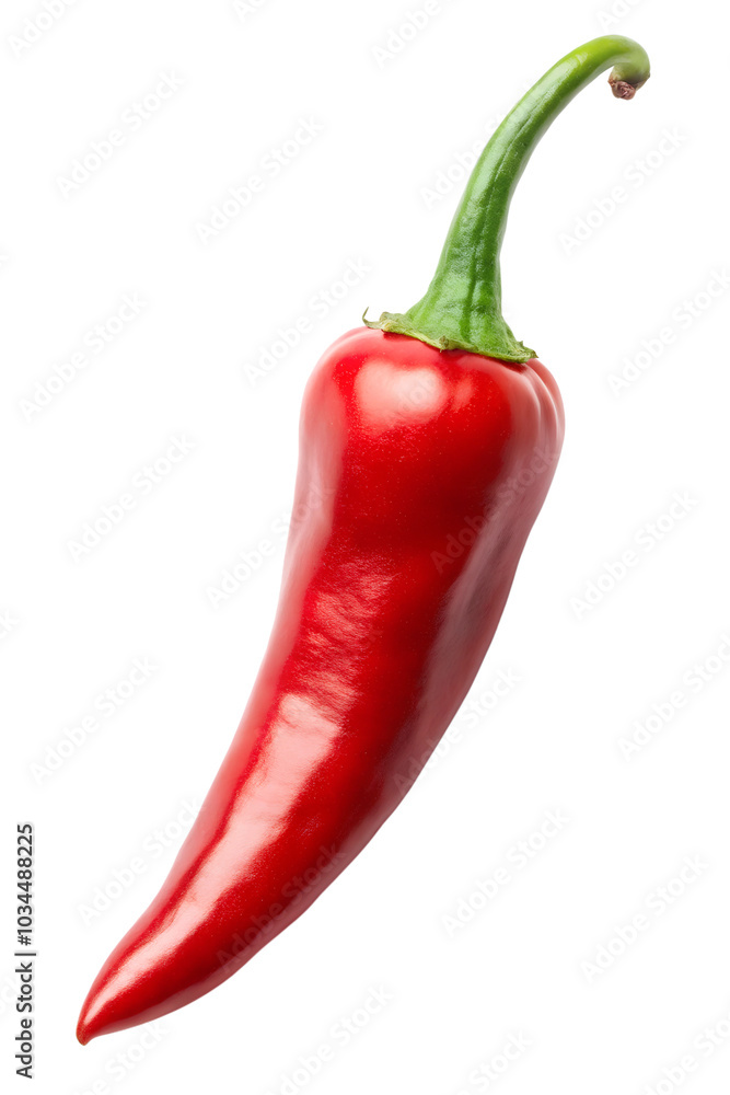Red chili pepper on white background Red chili pepper on white background