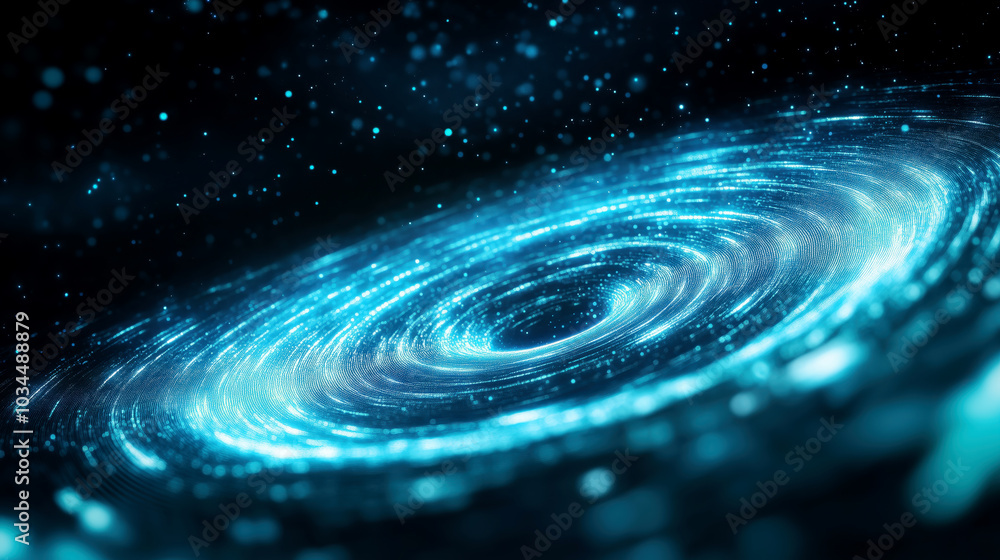 Cosmic whirlpool of stars and light in deep space Cosmic whirlpool of stars and light in deep space
