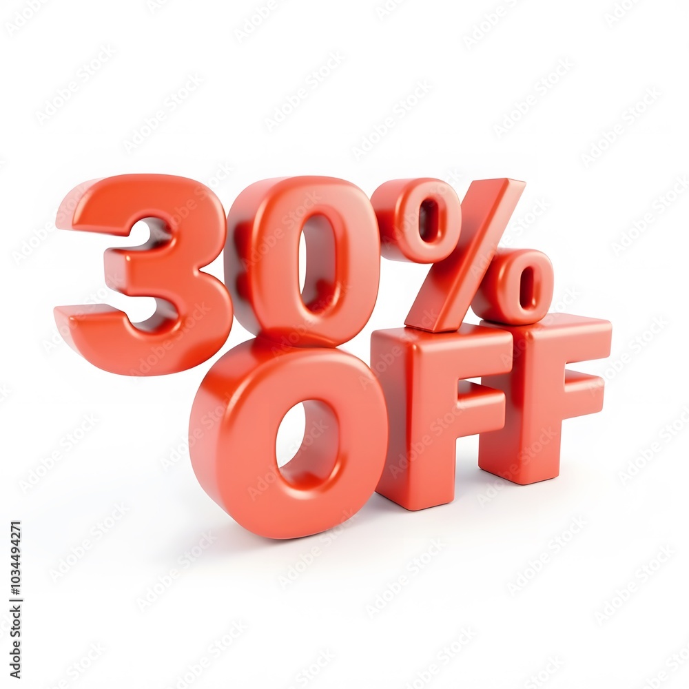 3D 30% Off Discount Promotion ASSEST ISOLTED IN WHITE BACKGROUND 3D 30% Off Discount Promotion ASSEST ISOLTED IN WHITE BACKGROUND