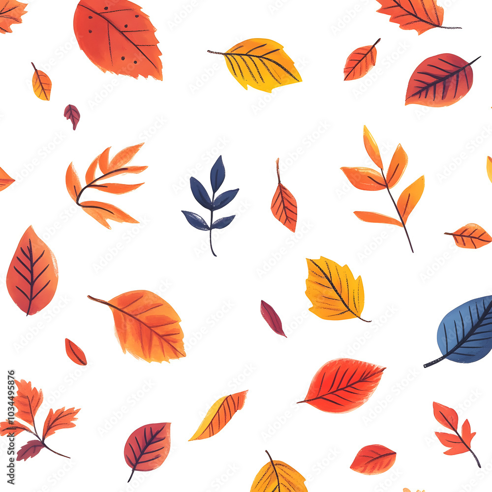 autumn leaves seamless pattern autumn leaves seamless pattern