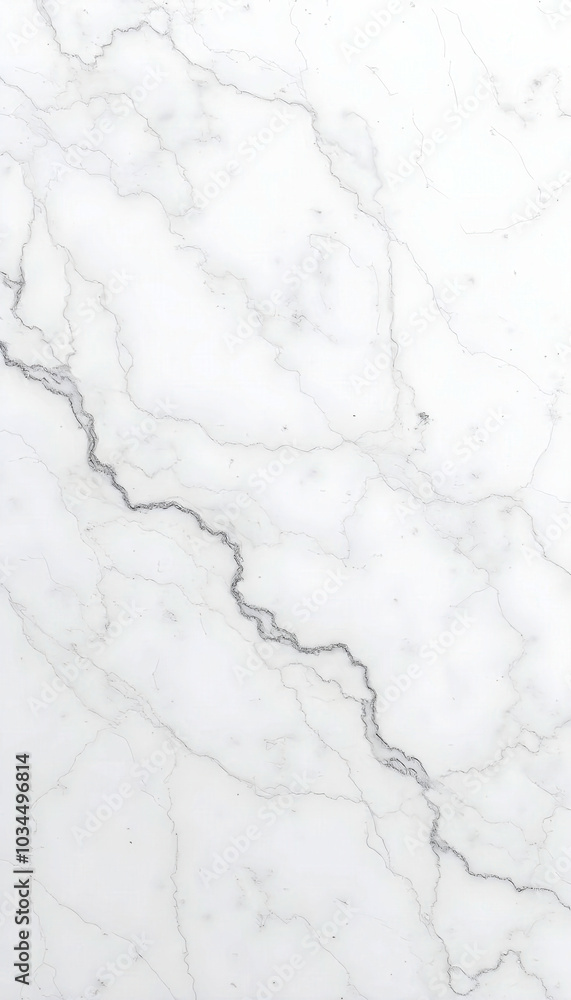 Smooth white marble flooring with dramatic grey veining, creating an elegant and sophisticated atmosphere, ideal for luxurious interiors and modern design Smooth white marble flooring with dramatic grey veining, creating an elegant and sophisticated atmosphere, ideal for luxurious interiors and modern design