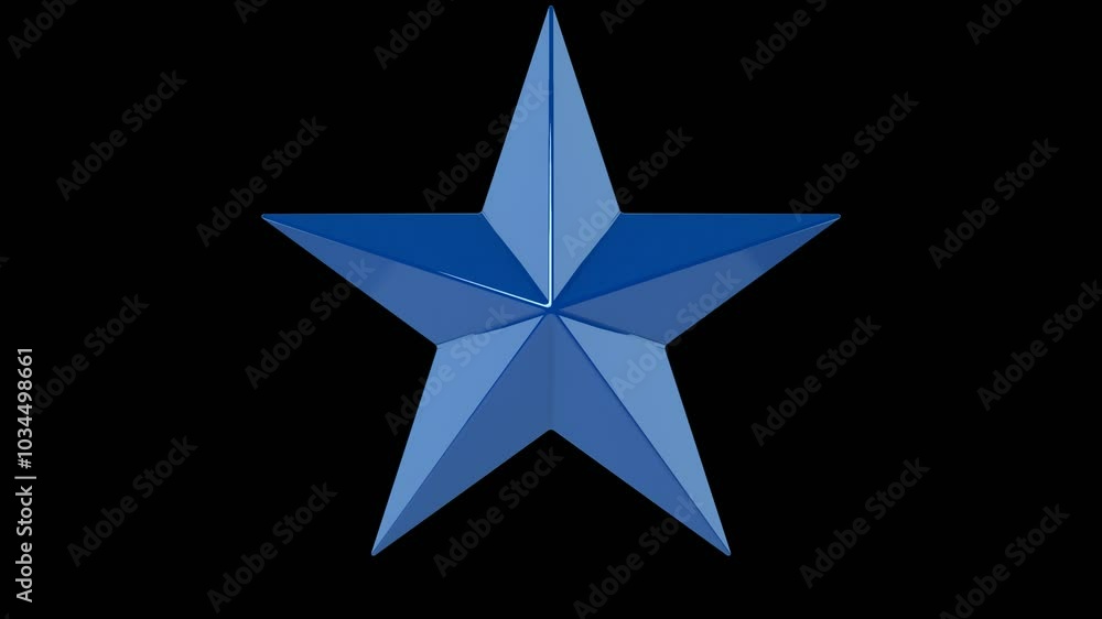 The 3D Stars motion graphics on alpha channel The 3D Stars motion graphics on alpha channel