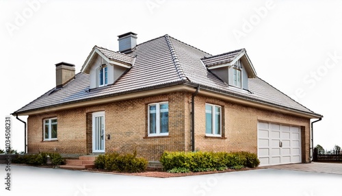 private house isolated on white background