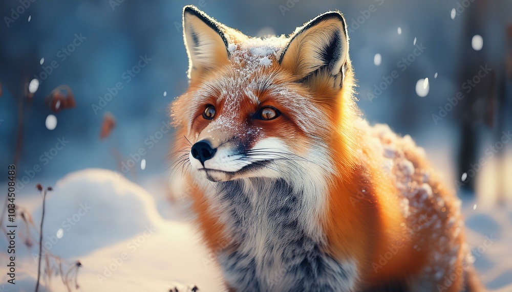 red fox in the snow red fox in the snow
