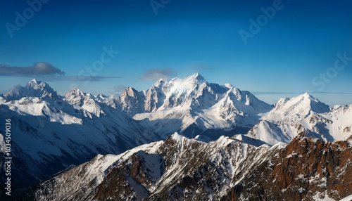 snowy mountain range