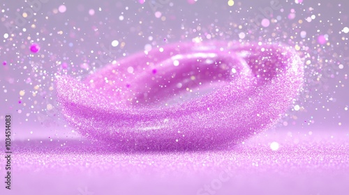 A mesmerizing spiral of vibrant holographic particles swirling in a mystical dance, revealing the beauty of AI complexity